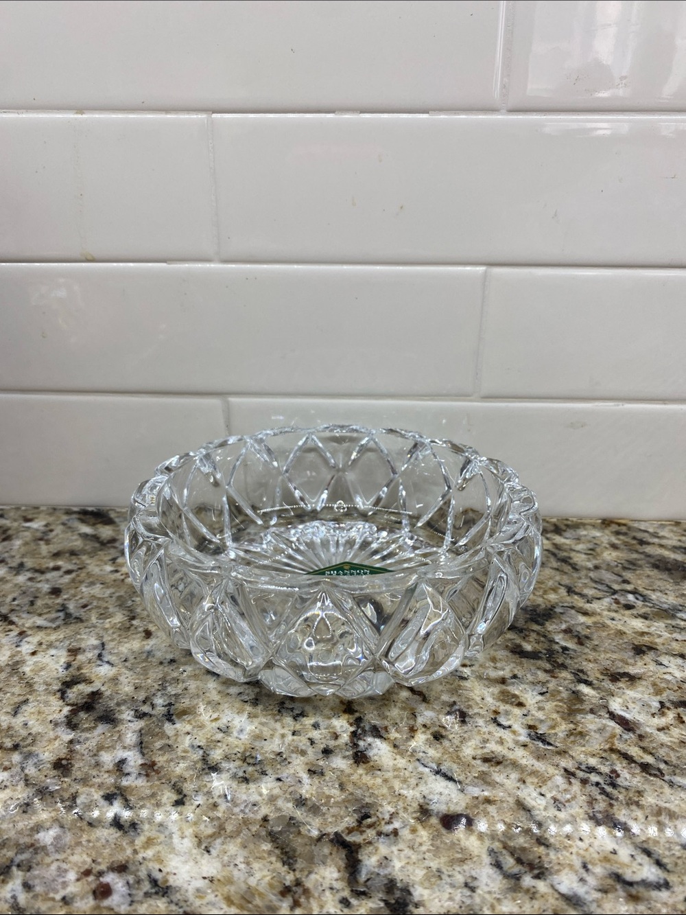 Candy/Jewelry Crystal Dish 5"W x 1.75"D by Shannon Crystal Designs of Ireland